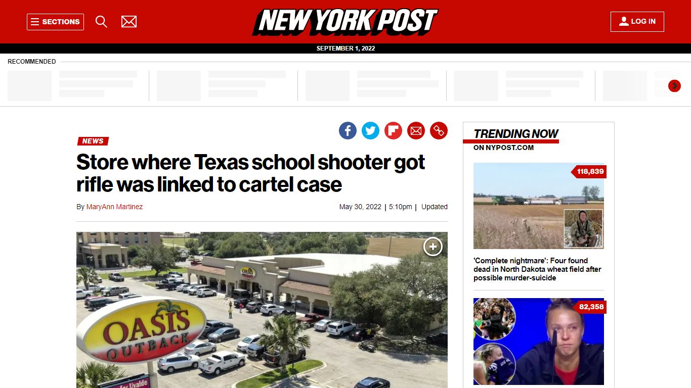 Shop where Texas school shooter got gun was linked to cartel case